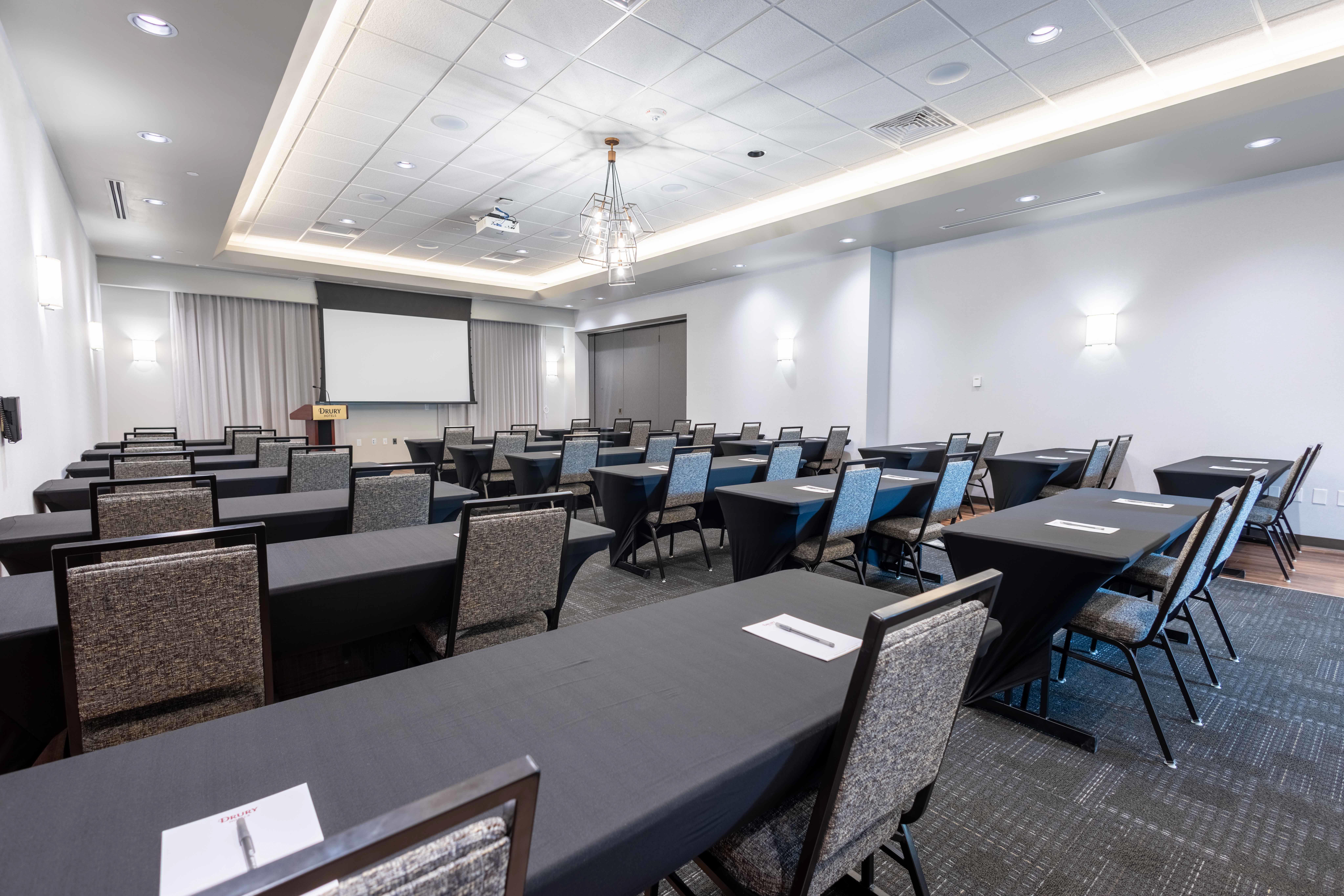 Drury Hotels Meeting Room Classroom Setup